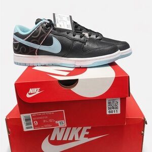 Nike Dunk Low Retro SE Black with Light Blue Accents